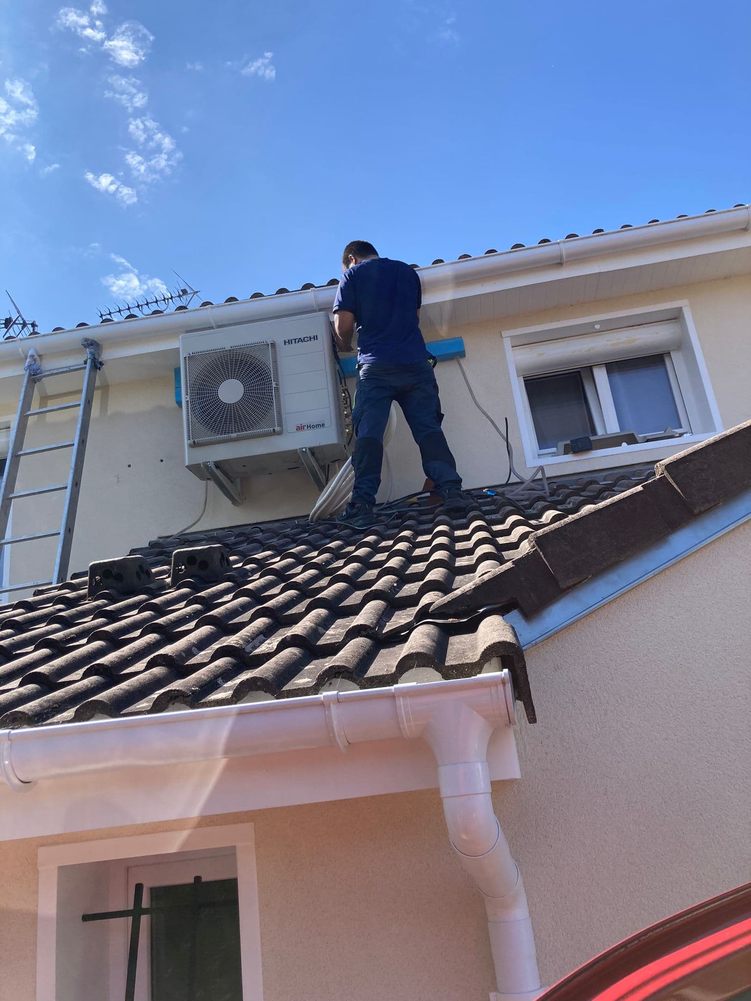Installation climatisation HITACHI